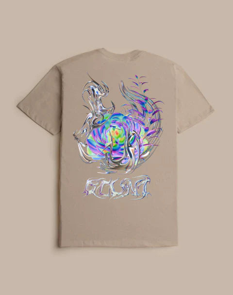 Camiseta Blunt Flora - Creme