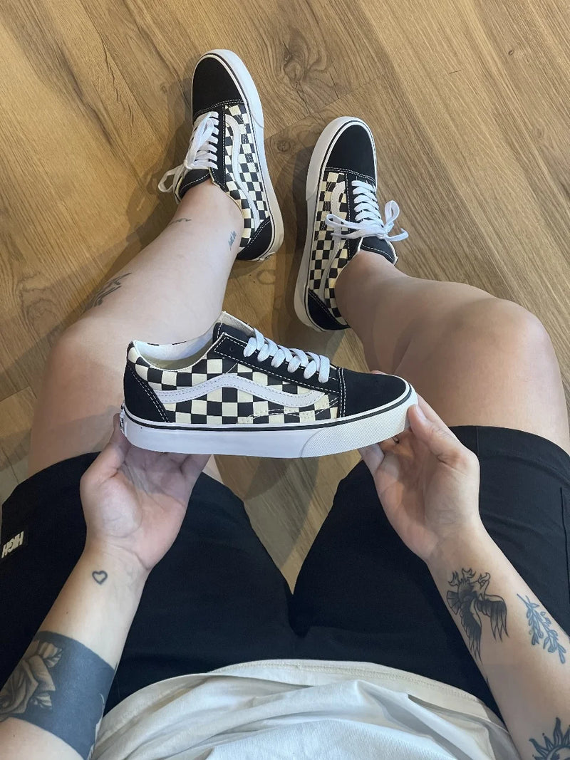 Vans Old Skool Primary Checkerboard Black White