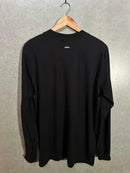 Camiseta Manga Longa Hocks Logo Letter Preta