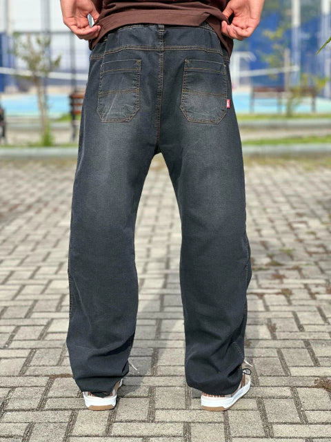 Calça Jeans Reta Elástico Wats Preta