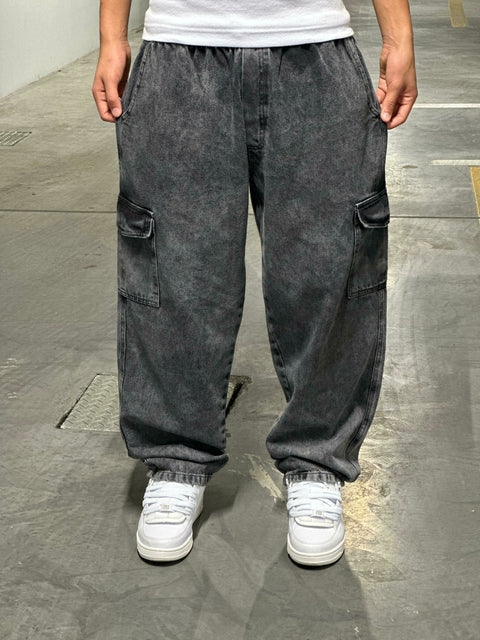 Calça Cargo Jeans Estonada