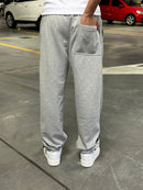 Calça de Moletom Baggy Cinza Mescla Basic