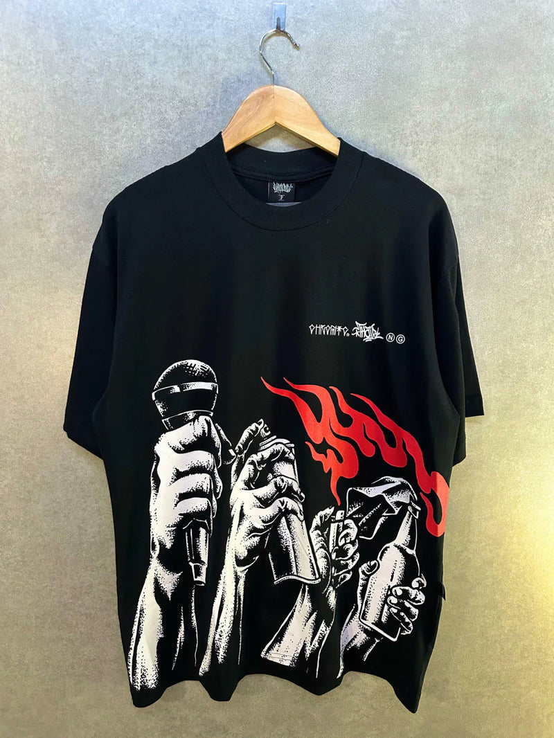 Camiseta Chronic/Thaid Guns Front Down - Preta