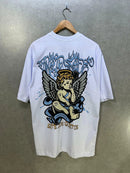 Camiseta Oversized Trip Side Anjo do Gueto Branca