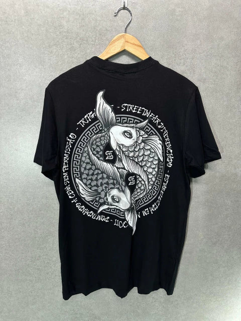 Camiseta Trip Side Koi Balance Preto