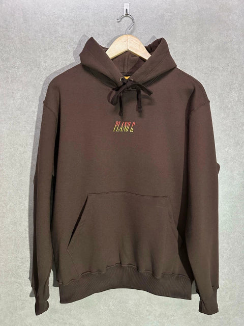 Moletom Canguru Plano C Hoodie Flames Marrom