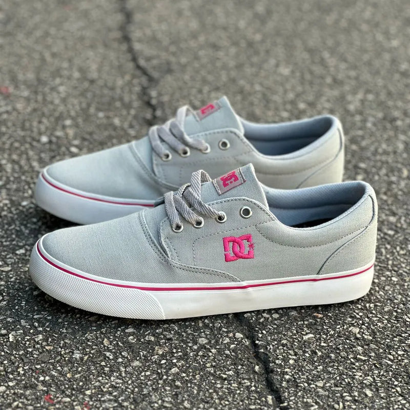 Dc Shoes New Flash Grey White Pink