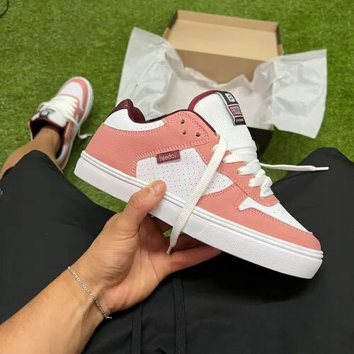 Tênis freeday grandir ibisco/bordo/branco