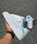 Tênis lokal big branco verde agua