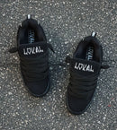 Tênis lokal tag all black refletivo prata