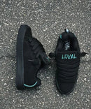 Tênis lokal tag - todo preto verde agua