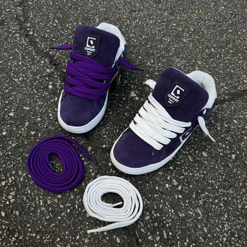 Qix Combat Suede Roxo/Branco