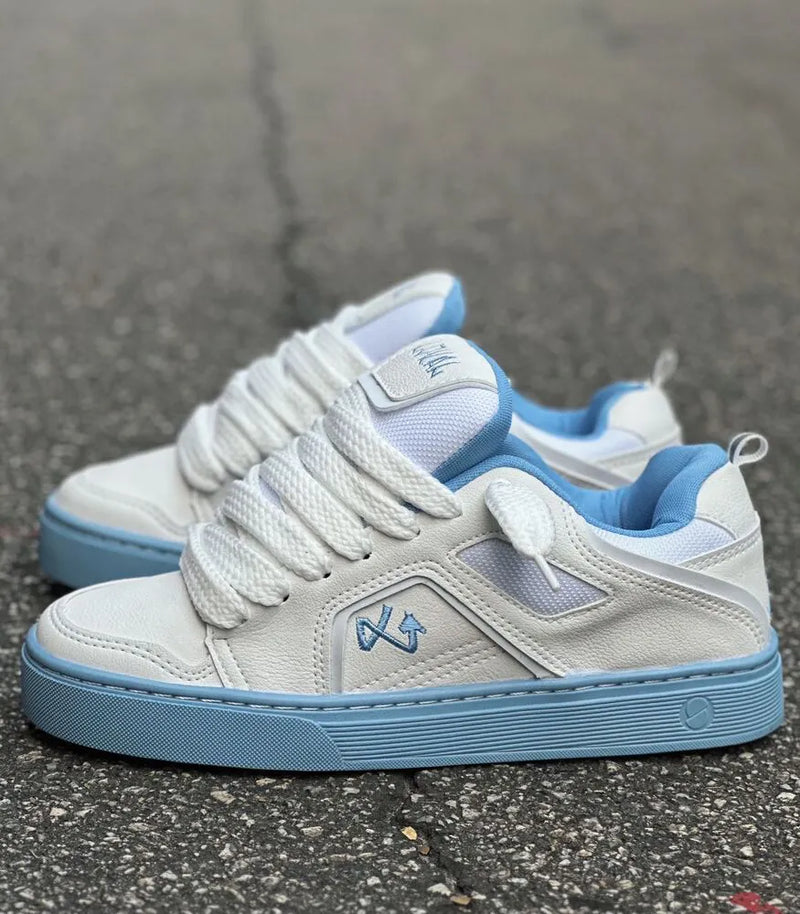 Tênis lokal big branco azul hydra