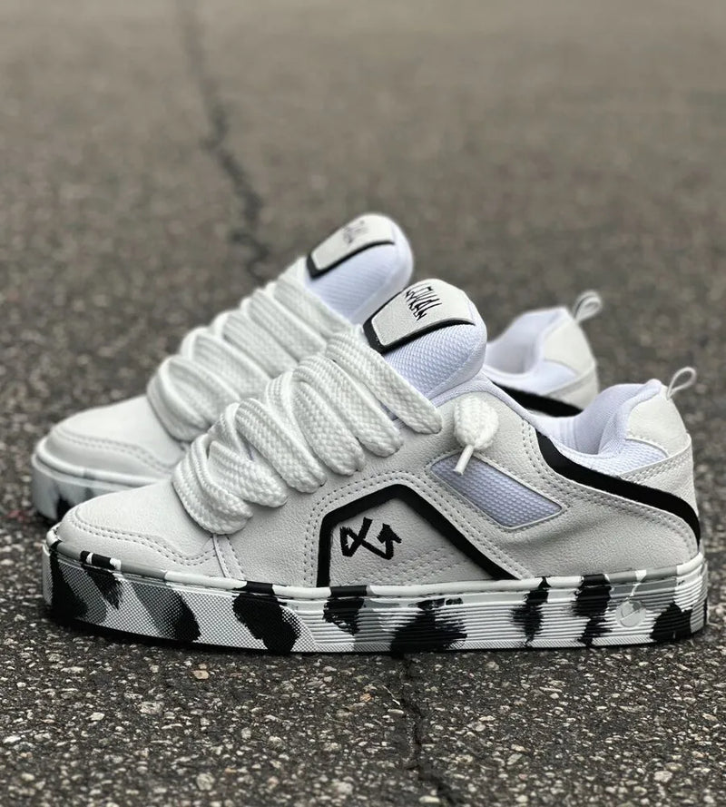 Tênis lokal big branco camuflado