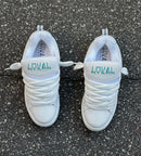 Tênis lokal tag branco verde agua