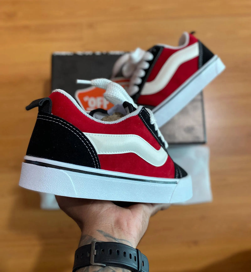 Vans Knu Skool Red Black
